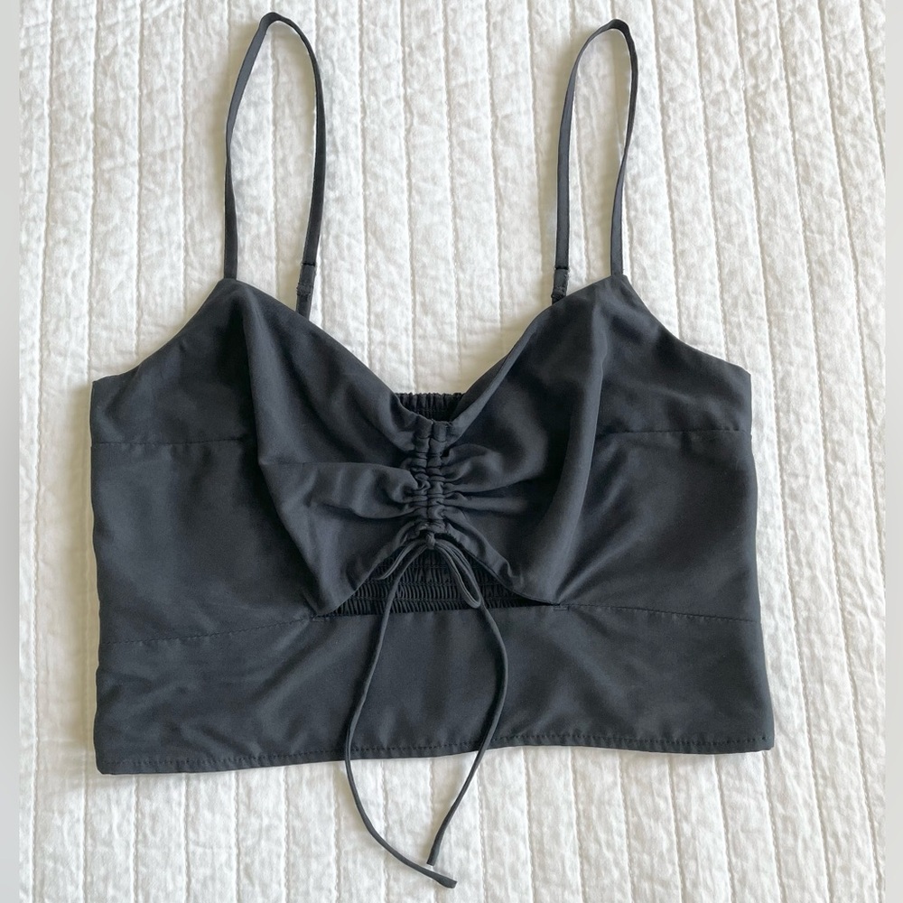 Abercrombie & Fitch Cinched Front Cutout Tank Top